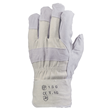 Docker glove leather, grey, size 10