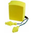 Yellow ear plugs with cord