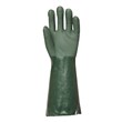 PVC glove 40 cm, green