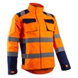 Signalizirajuća zaštitna Hi-viz jakna HIBANA narančasto-plava