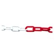 Plastic chain red-white item 104