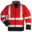 HI-VIZ jacket softshell STATION red