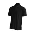 Men's polo short-sleeve T-shirt, black
