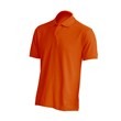 Men's polo shirt short sleeve orange