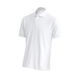 Men's polo short-sleeve T-shirt, white