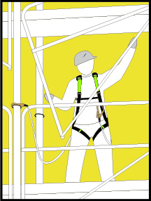 Body harness two attachment points Lacuna