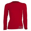 Women's t-shirt long sleeve red
