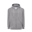 Majica s kapuljačom i zatvaračem, unisex, siva