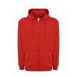 Majica s kapuljačom i zatvaračem, unisex, crvena,